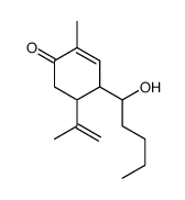 4-(1-hydroxypentyl)-2-methyl-5-prop-1-en-2-ylcyclohex-2-en-1-one结构式