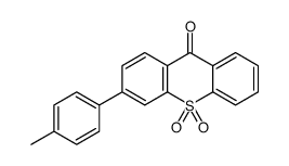 3-(4-methylphenyl)-10,10-dioxothioxanthen-9-one结构式