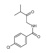 4-chloro-N-(3-methyl-2-oxobutyl)benzamide Structure