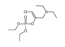 [1-chloro-3-(diethylamino)prop-1-en-2-yl] diethyl phosphate结构式
