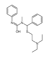 1-[2-(diethylamino)ethylsulfanyl-phenylmethyl]-1-methyl-3-phenylurea Structure
