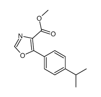 methyl 5-(4-propan-2-ylphenyl)-1,3-oxazole-4-carboxylate Structure
