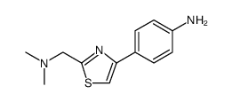 2-Thiazolemethanamine, 4-(4-aminophenyl)-N,N-dimethyl结构式