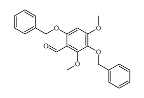 2,4-dimethoxy-3,6-bis(phenylmethoxy)benzaldehyde Structure