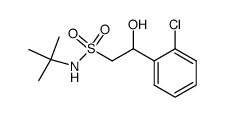 N-tert-butyl-2-(o-chlorophenyl)-2-hydroxyethanesulfonamide Structure