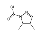 3,4-dimethyl-3,4-dihydropyrazole-2-carbonyl chloride Structure