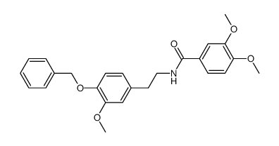 N-[2-(4-Benzyloxy-3-methoxy-phenyl)-ethyl]-3,4-dimethoxy-benzamide结构式