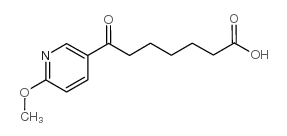 7-(6-METHOXY-3-PYRIDYL)-7-OXOHEPTANOIC ACID结构式