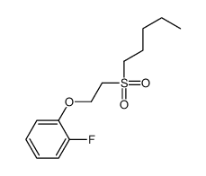 1-fluoro-2-(2-pentylsulfonylethoxy)benzene Structure