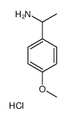 1-(4-甲氧基苯基)乙胺盐酸盐结构式