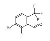 3-bromo-2-fluoro-6-(trifluoromethyl)benzaldehyde Structure