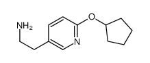 2-(6-cyclopentyloxypyridin-3-yl)ethanamine Structure