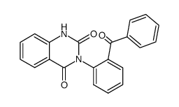 3-(2'-benzoylphenyl)-1,2,3,4-tetrahydroquinazoline-2,4-dione结构式