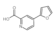 4-(Furan-2-yl)pyridine-2-carboxylic acid结构式