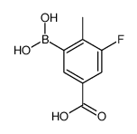 3-Borono-5-Fluoro-4-Methylbenzoic Acid structure