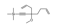 (3-methoxy-3-prop-2-enylhept-6-en-1-ynyl)-trimethylsilane结构式