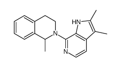 2-(2,3-dimethyl-1H-pyrrolo[2,3-c]pyridin-7-yl)-1-methyl-1,2,3,4-tetrahydroisoquinoline结构式