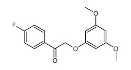 2-(3,5-dimethoxyphenoxy)-1-(4-fluorophenyl)ethanone结构式