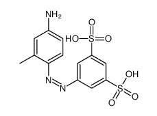 5-[(4-amino-2-methylphenyl)diazenyl]benzene-1,3-disulfonic acid结构式