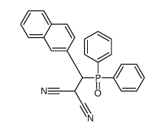 2-[diphenylphosphoryl(naphthalen-2-yl)methyl]propanedinitrile Structure