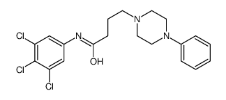 4-(4-phenylpiperazin-1-yl)-N-(3,4,5-trichlorophenyl)butanamide Structure