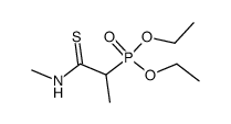 (1-Methylthiocarbamoyl-ethyl)-phosphonic acid diethyl ester结构式
