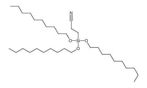 3-tris-decoxysilylpropanenitrile Structure