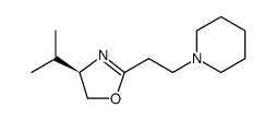Piperidine, 1-[2-[(4R)-4,5-dihydro-4-(1-methylethyl)-2-oxazolyl]ethyl] Structure