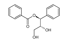 (1S,2R)-benzoic acid 2,3-dihydroxy-1-phenyl-propyl ester Structure