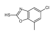 5-chloro-7-methyl-3H-1,3-benzoxazole-2-thione structure