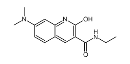 7-(dimethylamino)-N-ethyl-2-oxo-1H-quinoline-3-carboxamide结构式