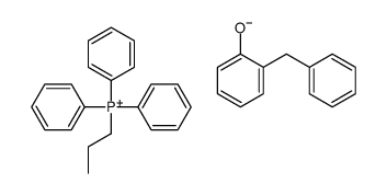 triphenylpropylphosphonium, salt with 2-benzylphenol (1:1)结构式