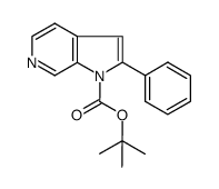 2-phenylpyrrolo[2,3-c]pyridine-1-carboxylic acid tert-butyl ester结构式