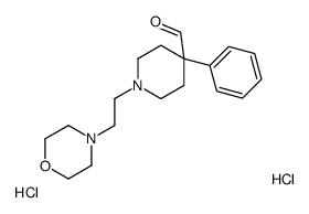 1-(2-Morpholinoethyl)-4-phenyl-4-piperidinecarboxaldehyde dihydrochlor ide Structure