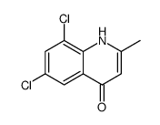 6,8-Dichloro-2-methyl-4-quinolinol Structure