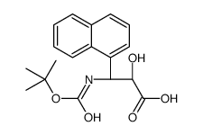 (2S,3S)-3-((TERT-BUTOXYCARBONYL)AMINO)-2-HYDROXY-3-(NAPHTHALEN-1-YL)PROPANOIC ACID Structure