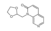 1-(1,3-dioxolan-2-ylmethyl)-1,7-naphthyridin-2-one Structure