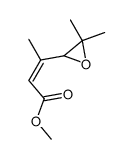(Z)-4,5-Epoxy-3,5-dimethyl-2-hexensaeure-methylester结构式