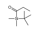 1-[tert-butyl(dimethyl)silyl]propan-1-one结构式