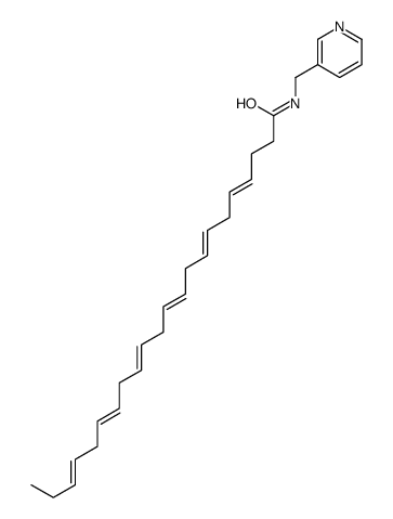 N-(pyridin-3-ylmethyl)docosa-4,7,10,13,16,19-hexaenamide结构式