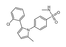 4-(2-(2-chloro-phenyl)-5-methyl-pyrrol-1-yl)-N-methyl-benzenesulfonamide结构式