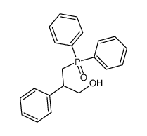 Diphenyl-<3-hydroxy-2-phenyl-propyl>-phosphinoxid Structure