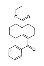 ethyl 1-benzoyl-2,3,4,4a,5,6,7,8-octahydronaphthalene-4a-carboxylate Structure