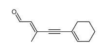 3-methyl-5-cyclohex-1-enyl-pent-2-en-4-ynal Structure