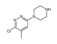 3-chloro-4-methyl-6-(1-piperazinyl)pyridazine Structure