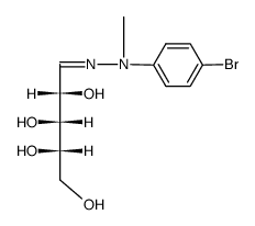 L-arabinose-[(4-bromo-phenyl)-methyl-hydrazone]结构式