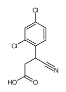 3-Cyano-3-(2,4-dichlorophenyl)propanoic acid结构式