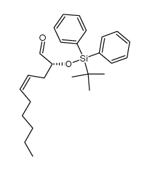 2(R)-[(tert-butyldiphenylsilyl)oxy]dec-4(Z)-enal结构式