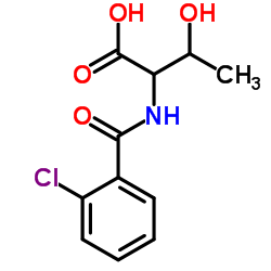 2-(2-CHLORO-BENZOYLAMINO)-3-HYDROXY-BUTYRIC ACID structure