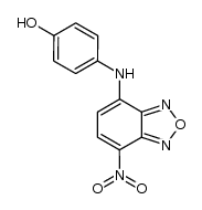 N-(4-Hydroxyphenyl)-4-amino-7-nitrobenz-2,1,3-oxadiazol结构式